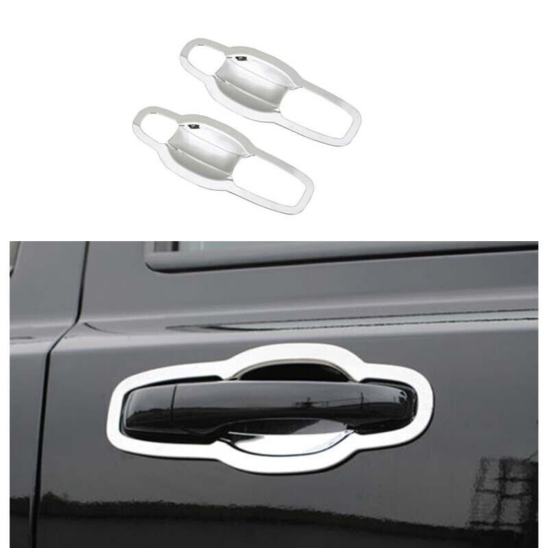 Chrome ABS Exterior Side Door Bowl Trim for 2008-2016 Jeep Compass 4X (4-Piece Set)