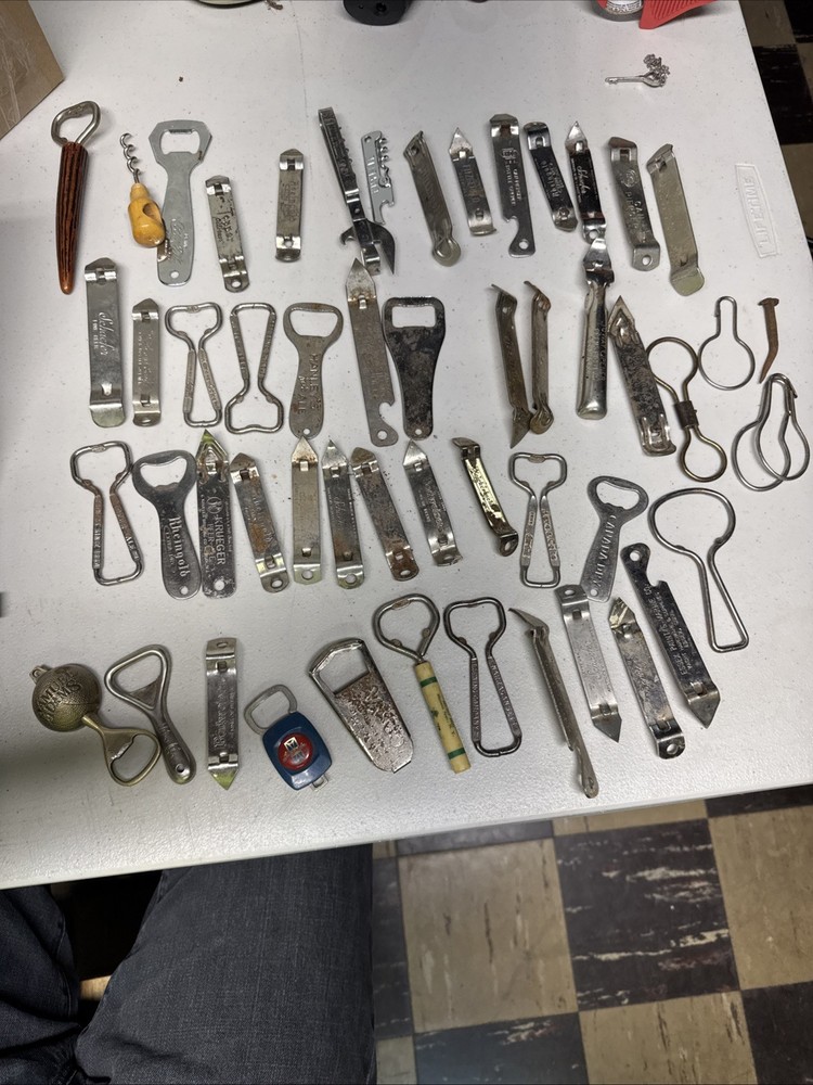 48 Vintage Beer Can Openers Pepsi Cola Budweiser Ekco