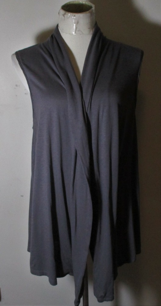 Women's MICHAEL STARS Gray Modal Blend Tunic Vest One Size