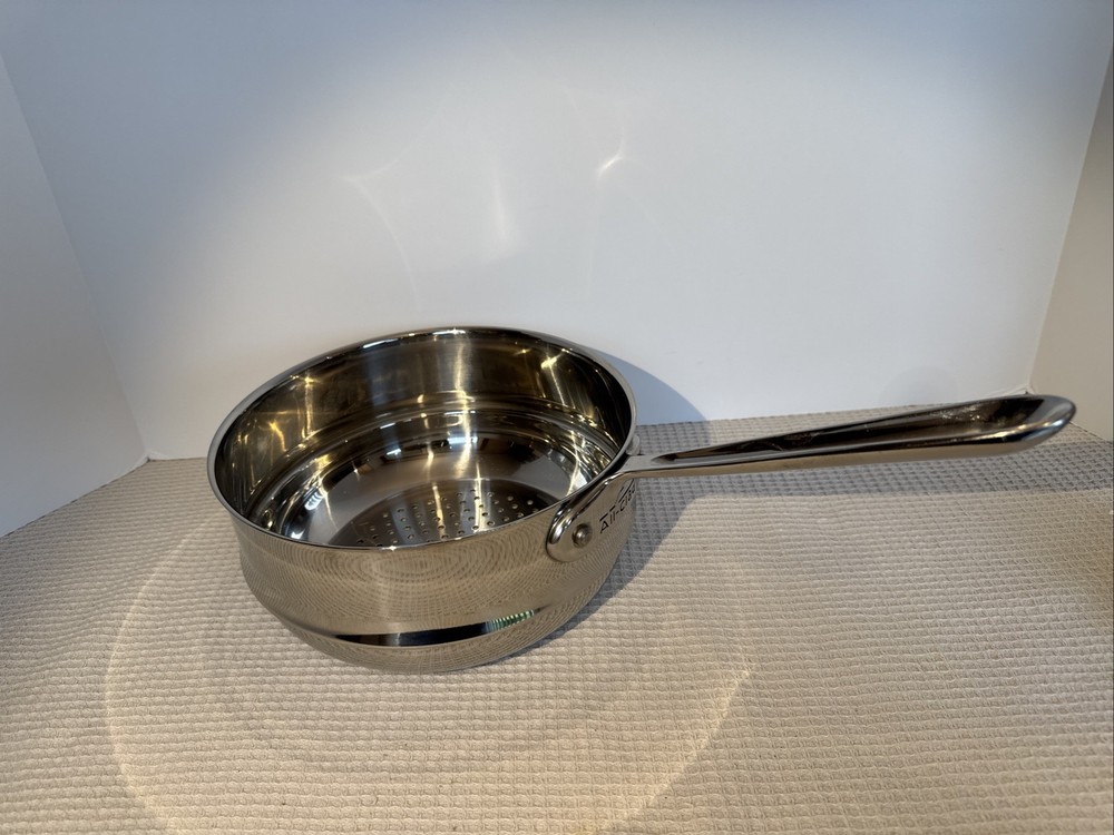 All-Clad 8-Inch Stainless Steel Steamer Basket Insert Shiny Durable