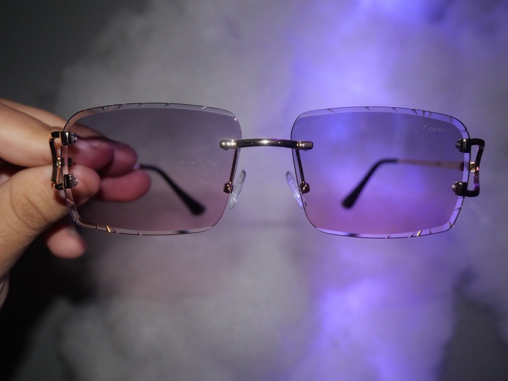 Cartier Rimless Diamond Cut Same / Next Day Shipping!