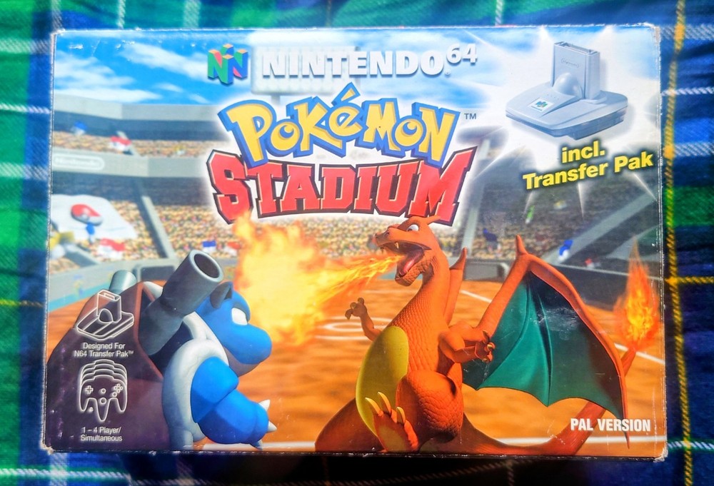 Pokemon Stadium Game Boxed With Transfer Pak and Manual, N64 Nintendo 64 - PAL