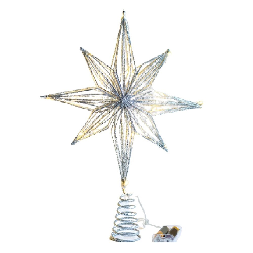 Christmas Tree Toppers Star LED Lamp Home Christmas Decorations for Tree4164