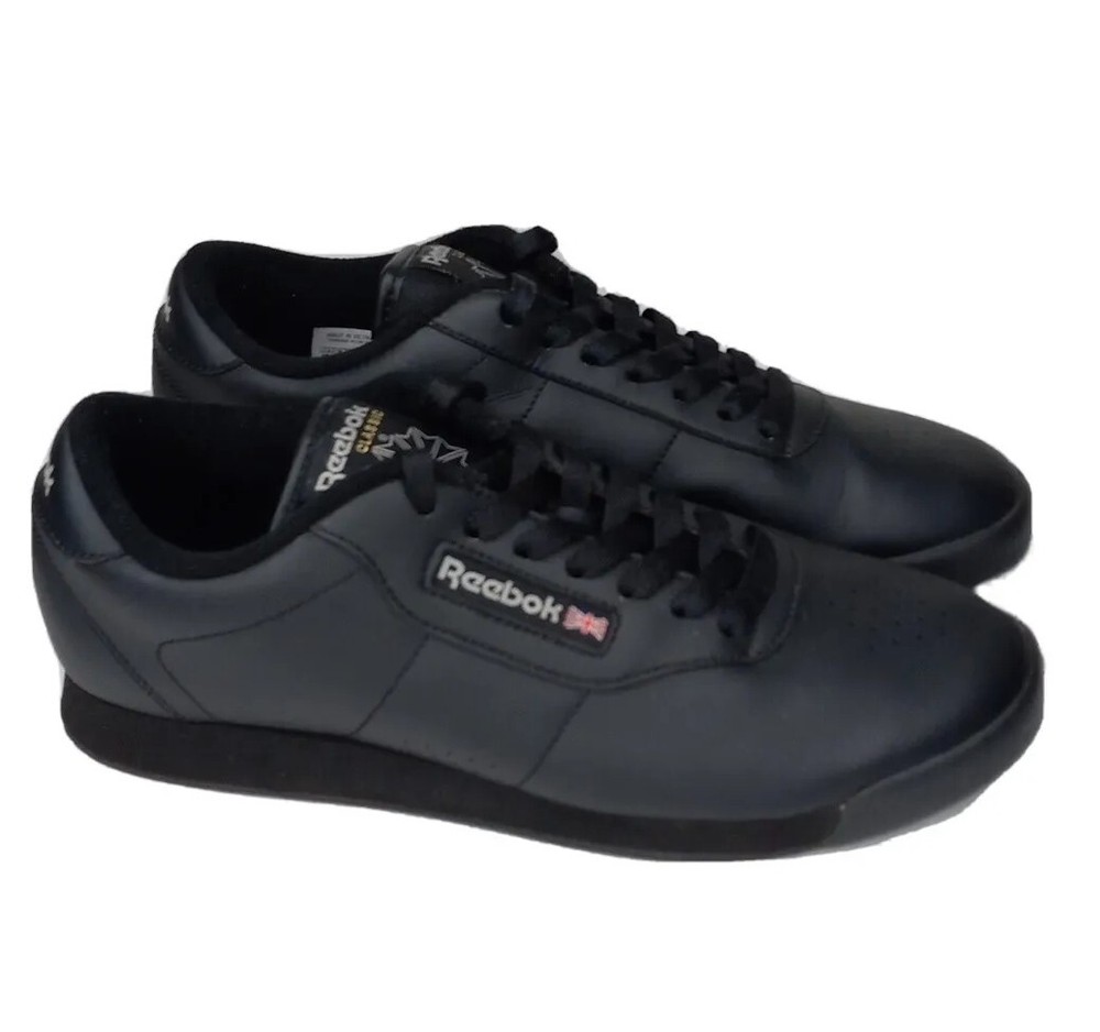 Reebok Retro Princess Classic Ortholite Women Sneaker Black 7344 Size 10 Shoes