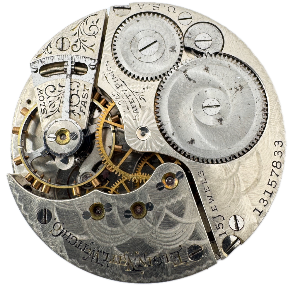 Antique 16s 1908 Elgin 15 Jewel Mechanical Pocket Watch Movement 313 USA