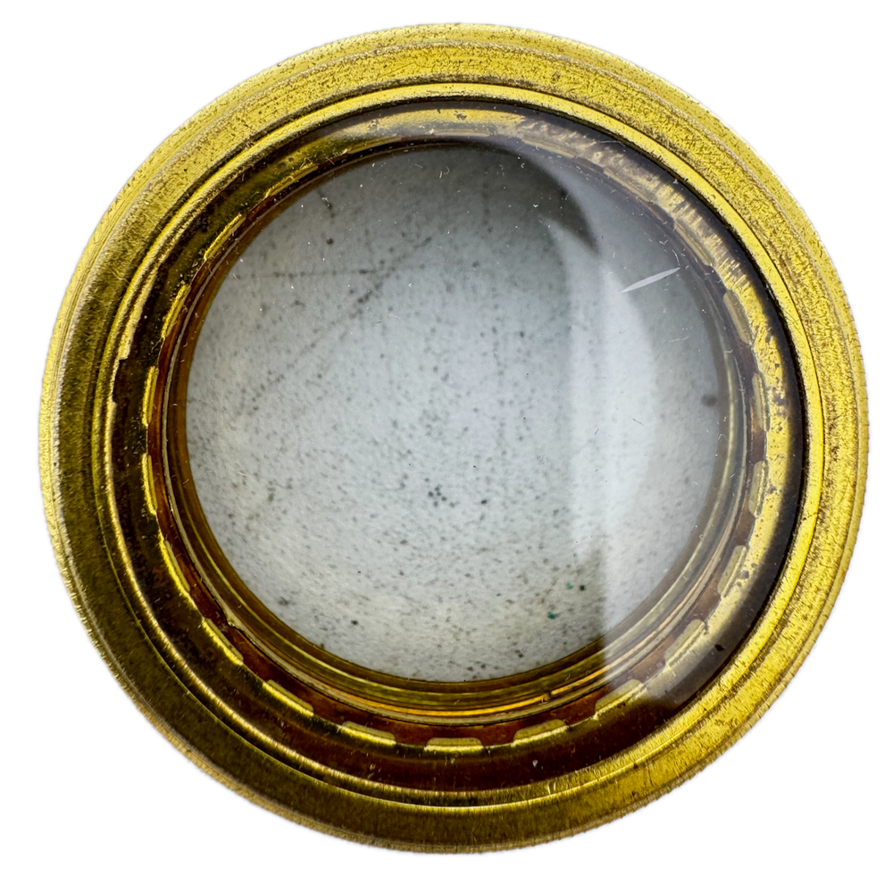 Antique 1900s Elgin Coin Edge Open Face Gold Pocket Watch with Transport Case