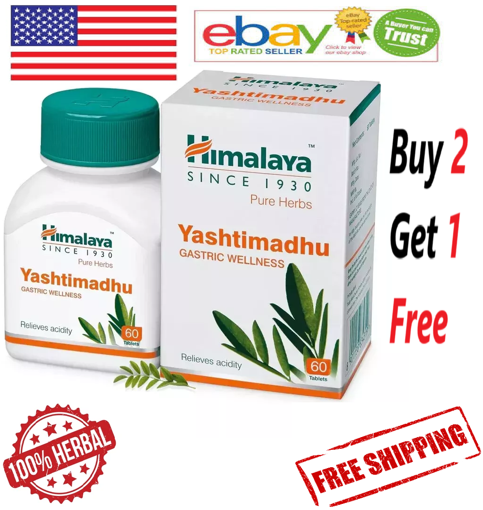 Himalaya Yashtimadhu For Gastric Wellness 60 Tabs (FREE SHIP)