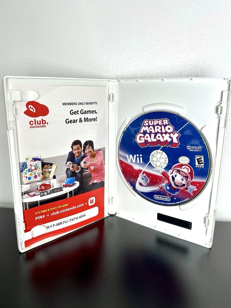 Super Mario Galaxy Nintendo Selects Wii with Box NO Manual Tested Working