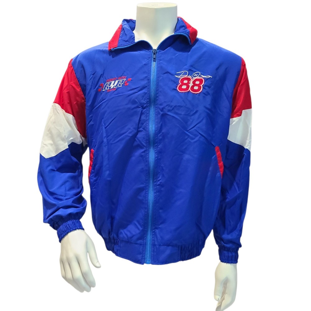 Vintage Nascar Dale Jarrett 88 Windbreaker Jacket Sz Medium Robert Yates Racing