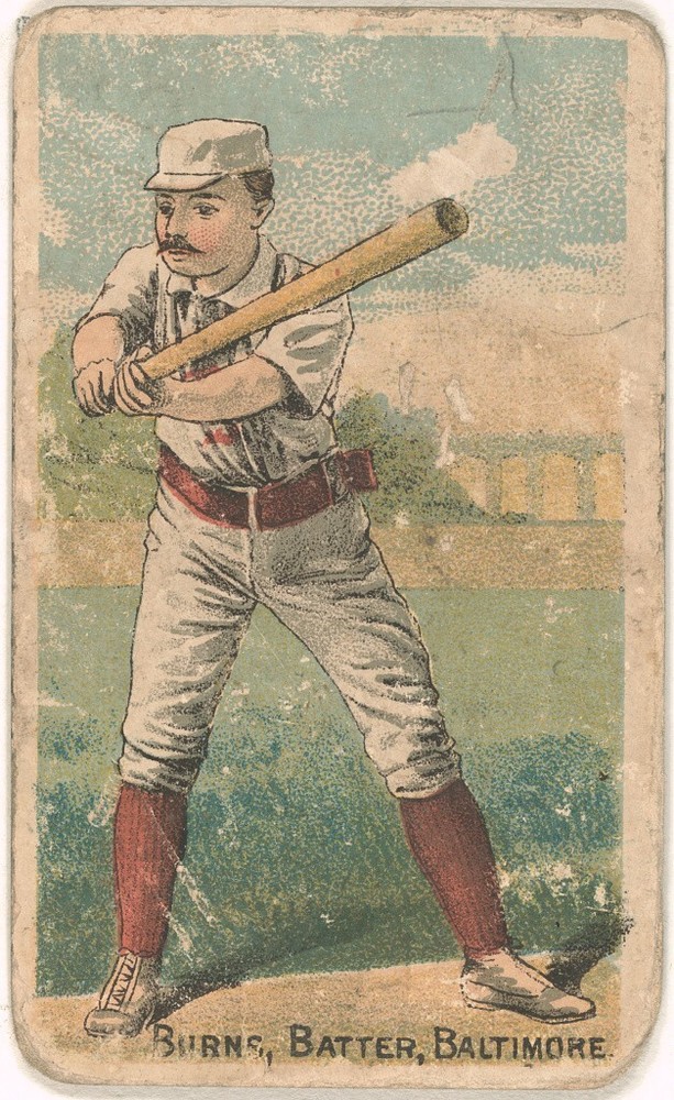 Oyster Burns - Baltimore Orioles - 1887 Buchner Gold Coin N284 Print (13