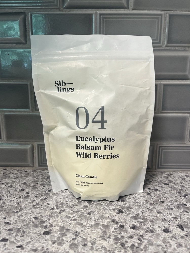 Eucalyptus Balsam Berries Scented Candle Refill DIY Kit