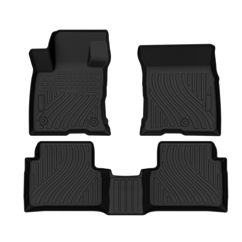Carpet Floor Mats Universal Fit for Ford Bronco Sport 2021-2024 3PC, Black TPE