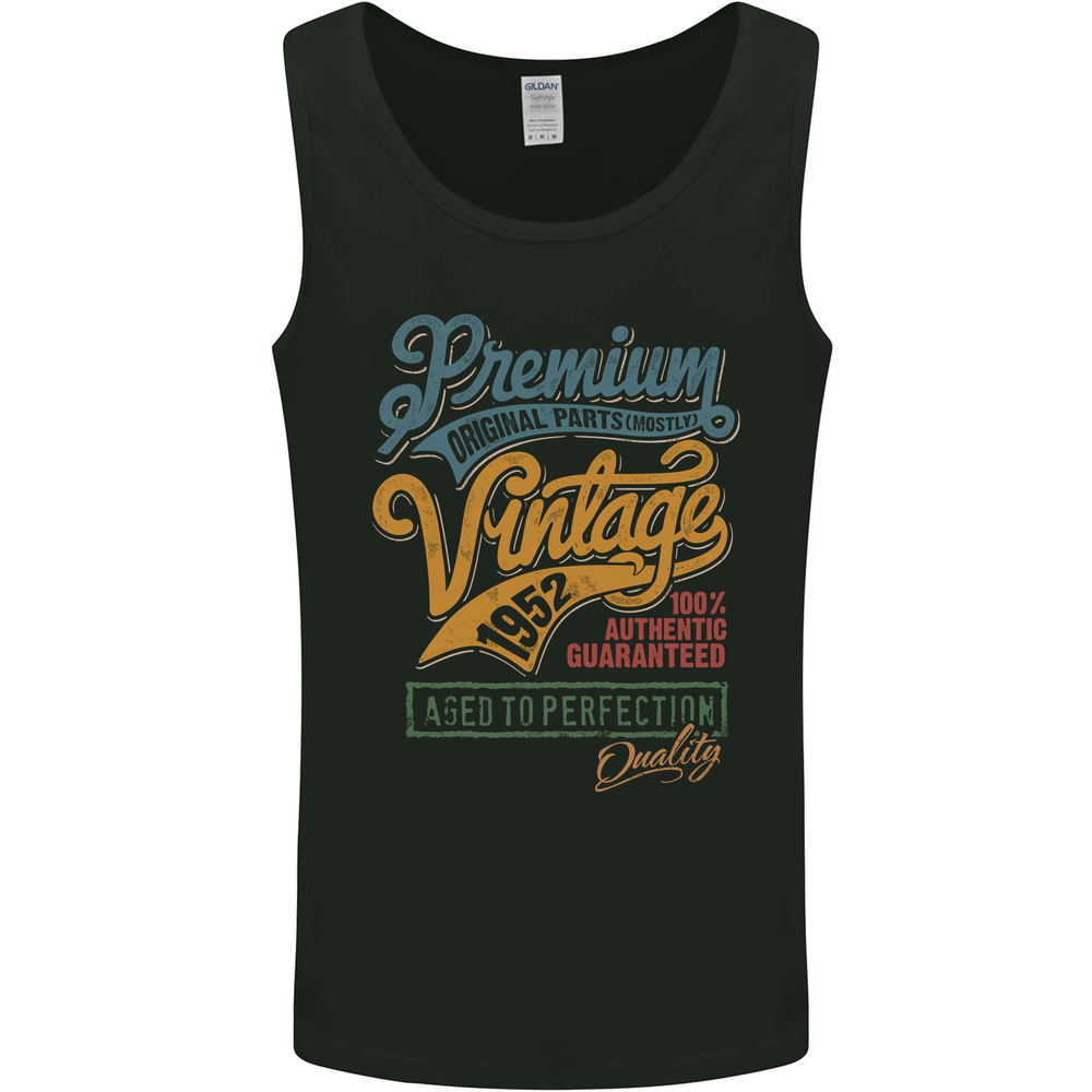 Aged to Perfection 73rd Birthday 1952 Mens Vest Tank Top
