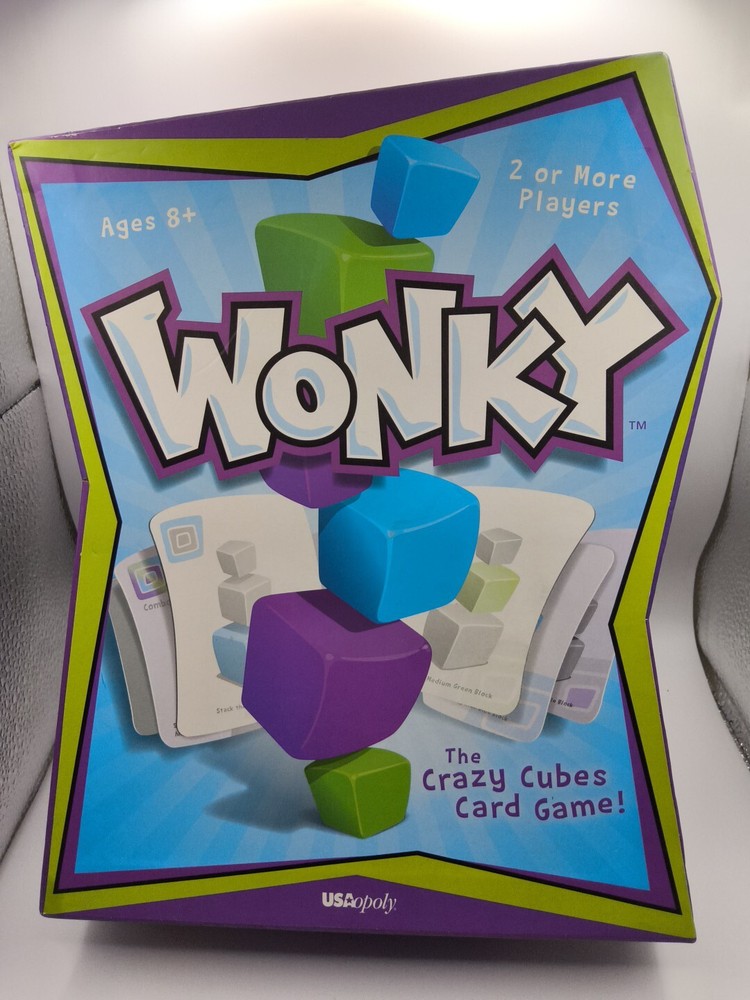 Wonky Crazy Cubes Card Game by USAopoly 2015 for Fun Family Play