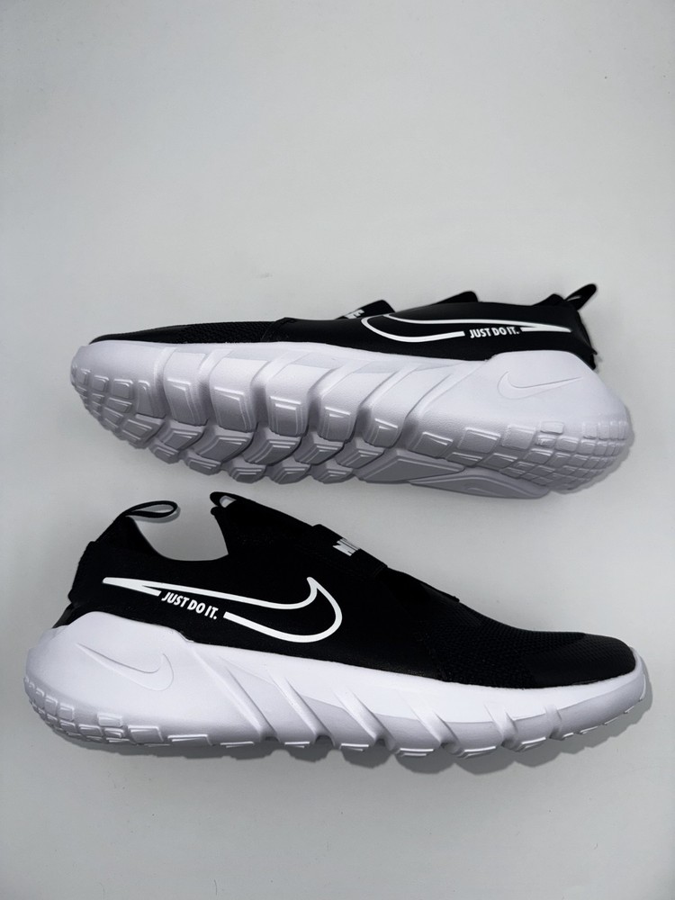Nike Flex Runner 2 DJ6038-002 Athletic Shoes Black White Slip On Pick Size