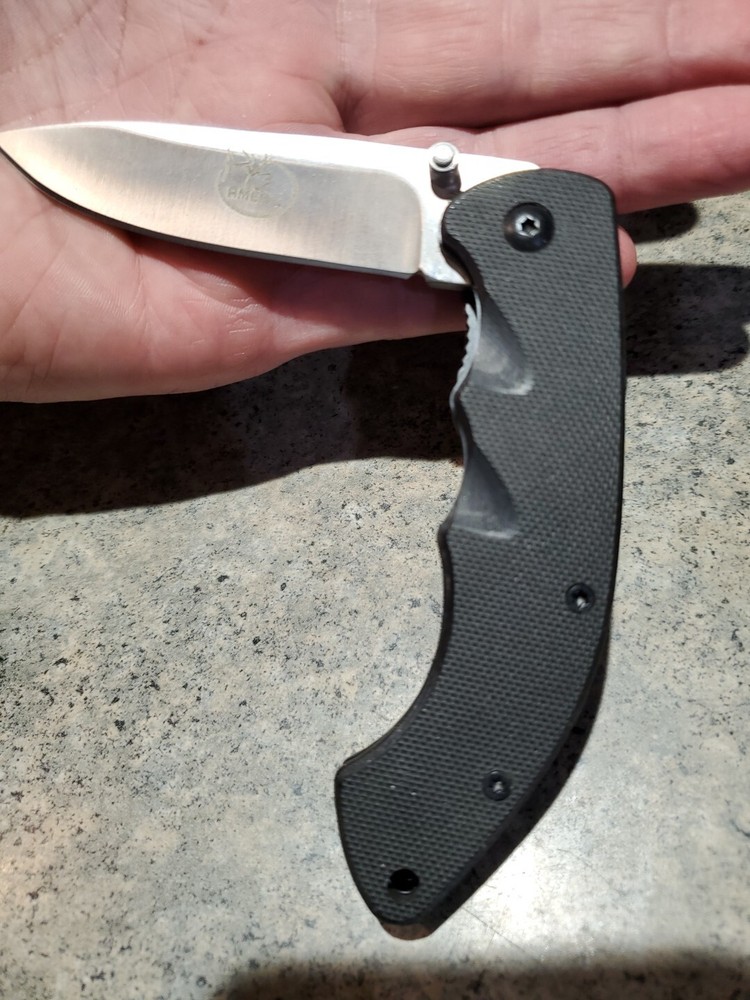 New Black Browning 478 RMEF Folding Knife