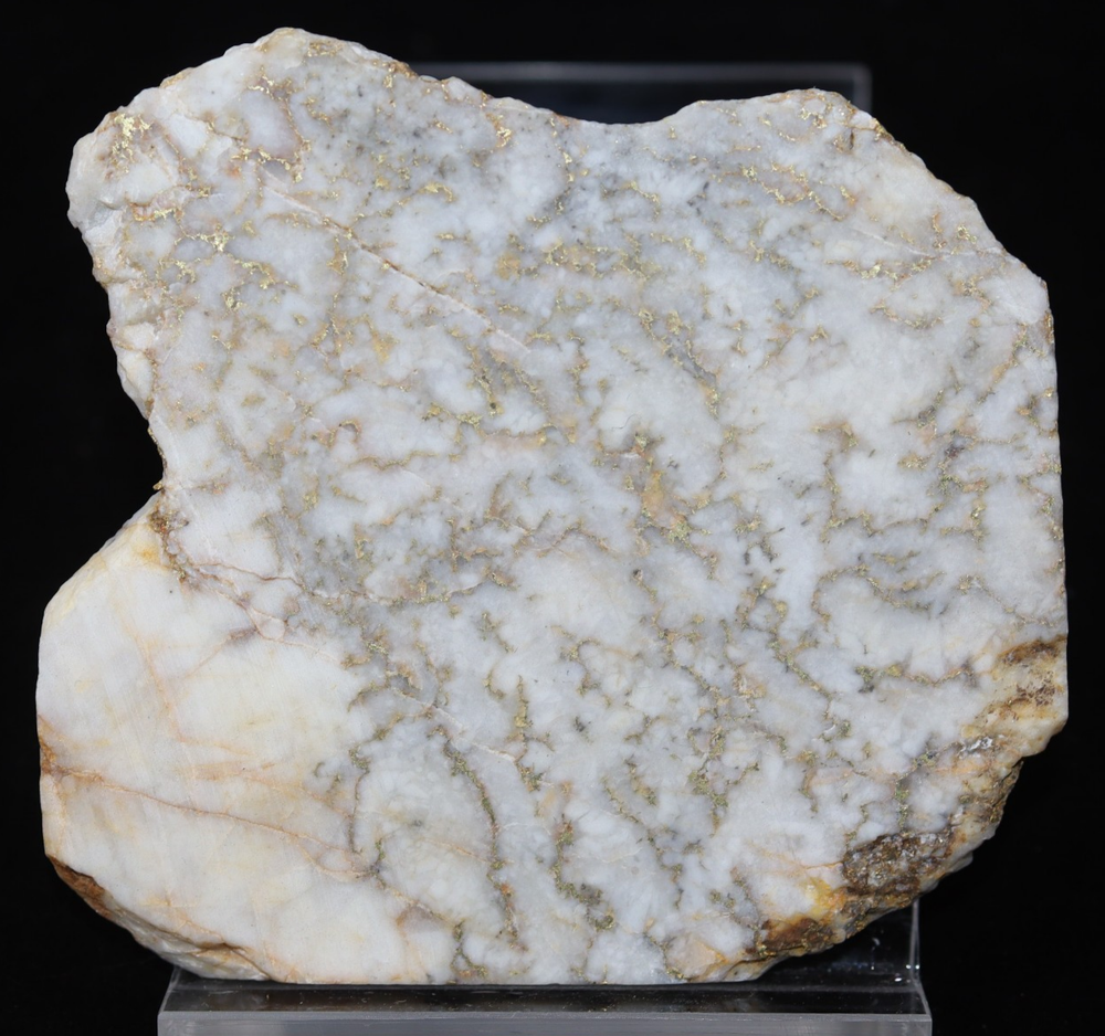 Gold Ore Slab 47.3g Northern California Motherlode Vein Quartz Specimen