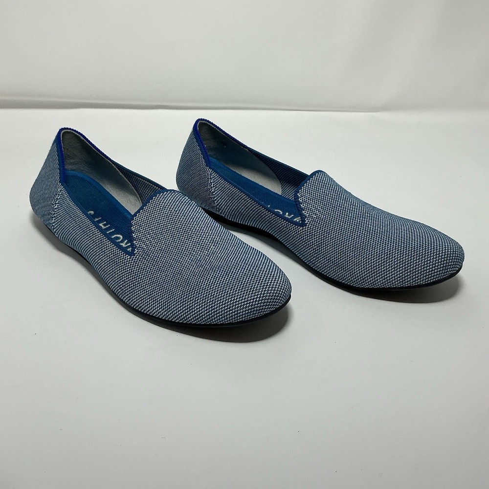 Rothy’s The Loafer Indigo Cloud Blue Retired Round Toe Size 8.5