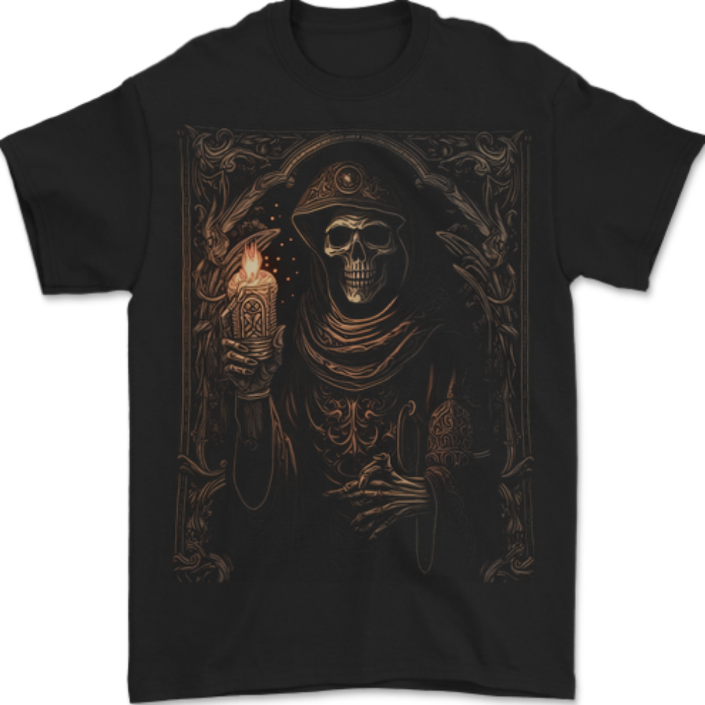 Gothic Grim Reaper Goth Heavy Metal Skull 1 Mens T-Shirt 100% Cotton