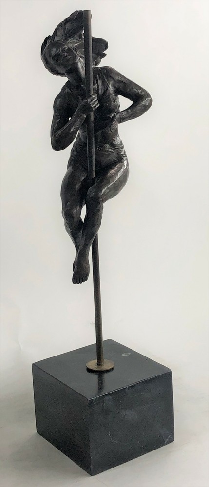 Aldo Vitaleh Cirque du Soleil Bronze Performer Sculpture Clearance Sale-image