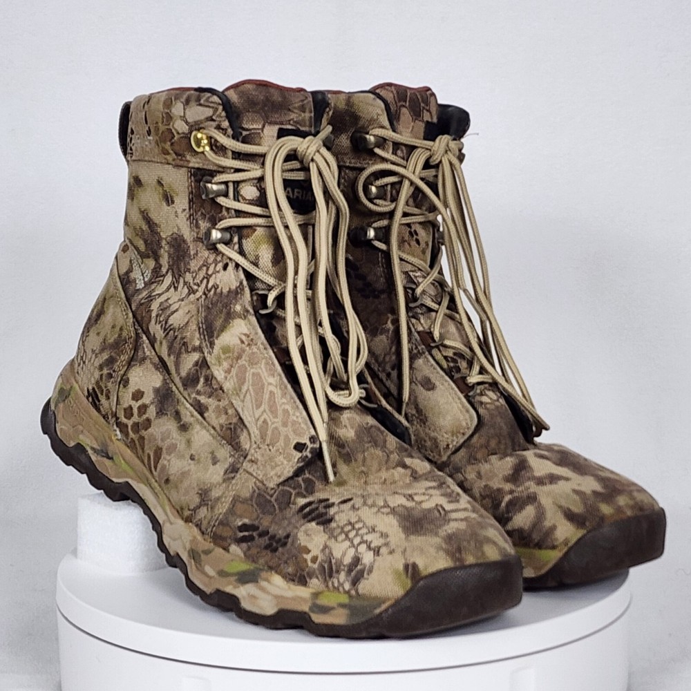 Ariat Thinsulate Waterproof ATS Camo Boots Size 13D with R Hook Replaced