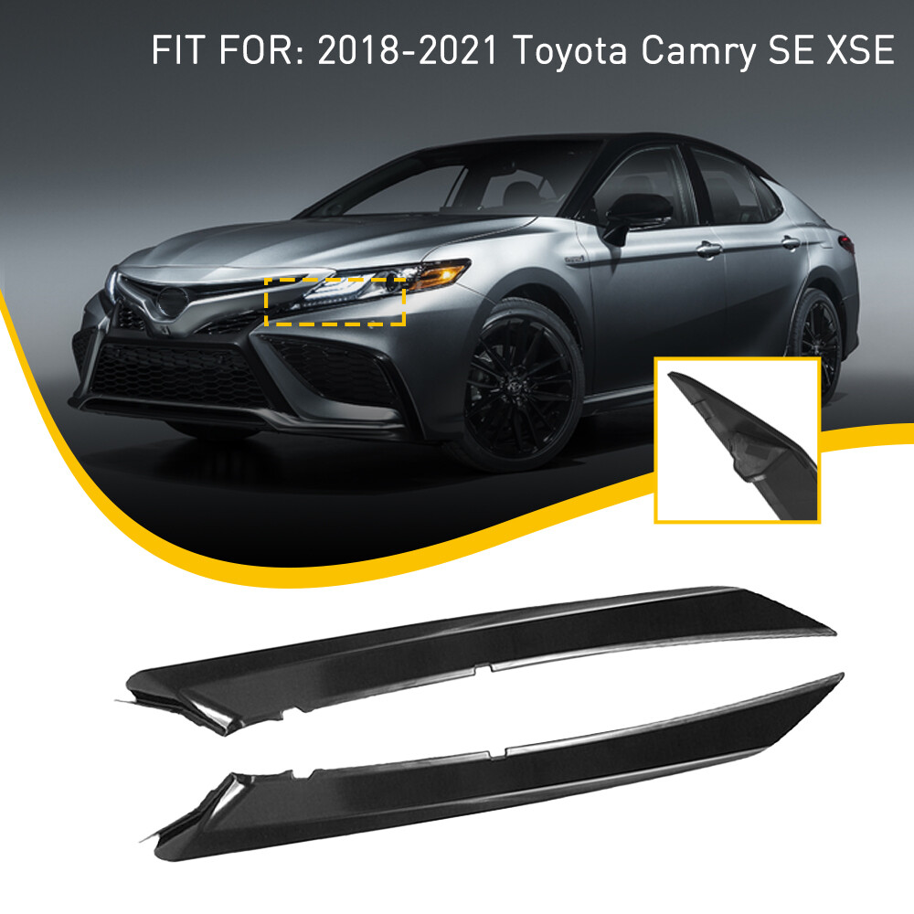 For 2018-2021 Toyota Camry SE XSE Front Bumper Headlight Filler Trim Accessories