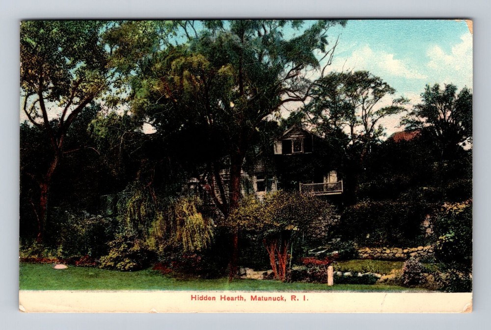 Matunuck RI Antique 1908 Hidden Hearth Vintage Postcard