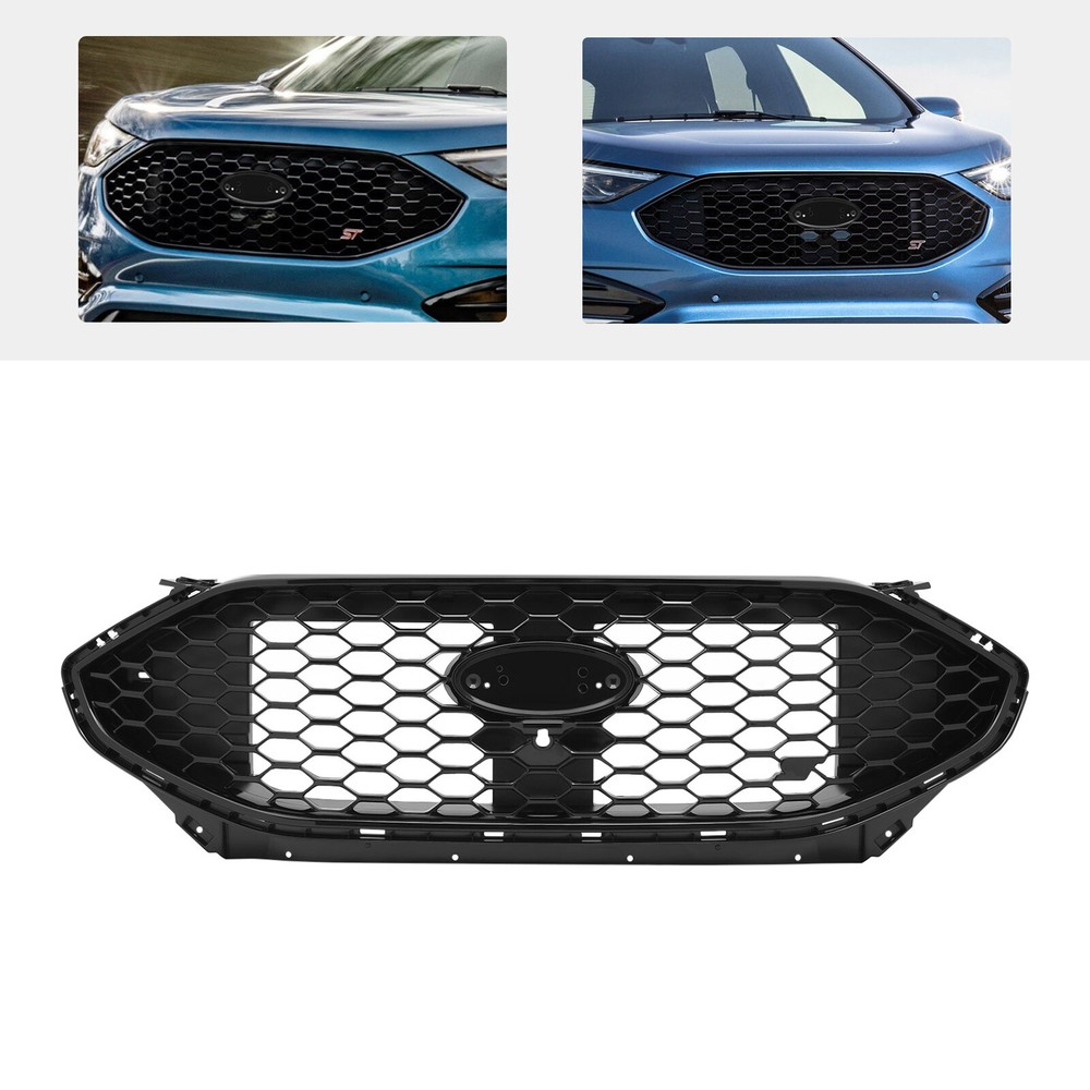 For 2019 2020 Ford Edge Black Front Upper Bumper Grille Grill KT4Z-8200-BA