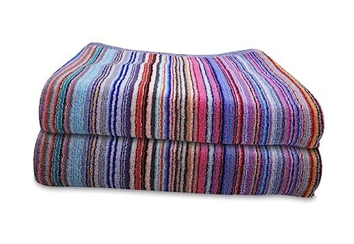 500 GSM Ultra-Plush Cotton Bath Towels Set 2 Pack Mixed Bandana Style