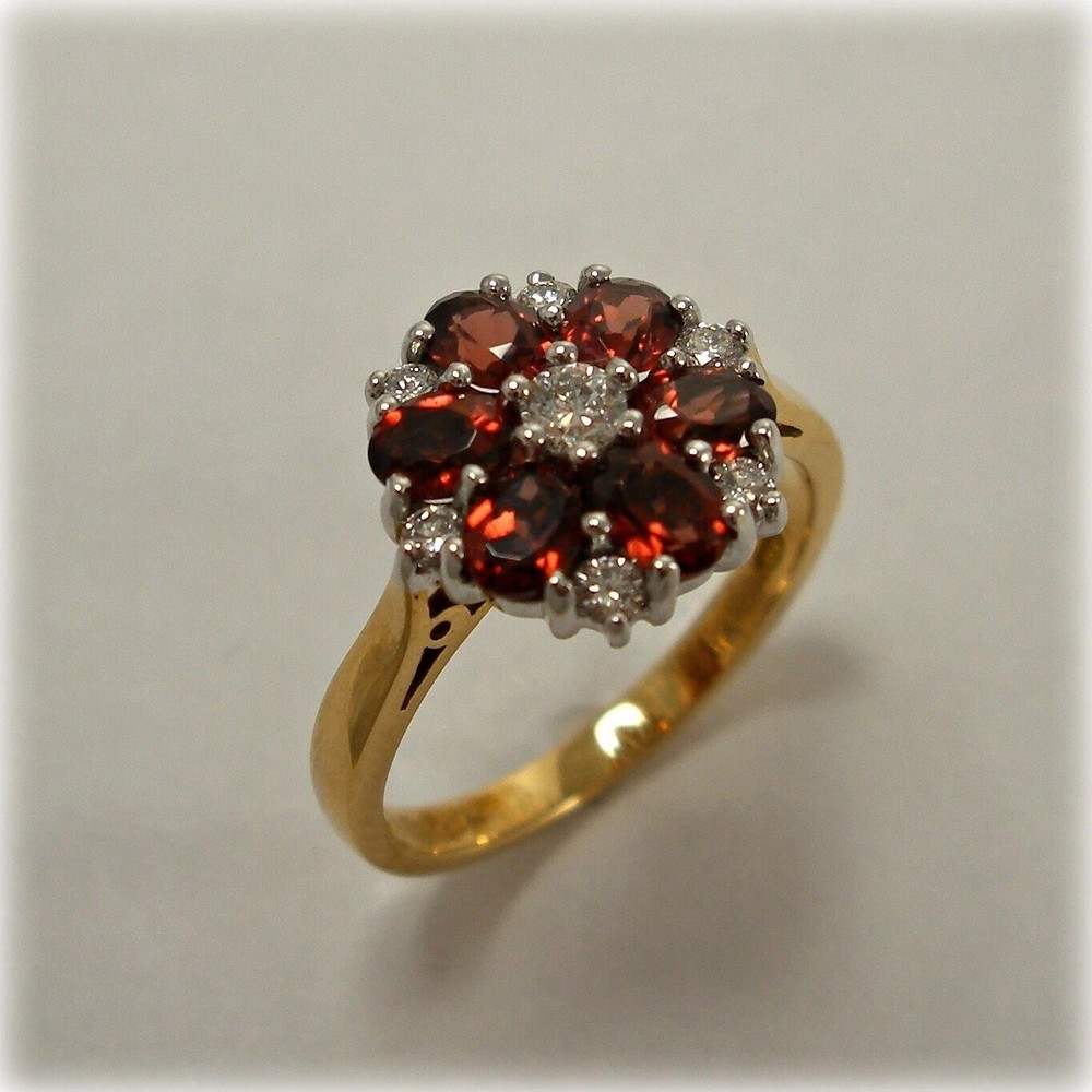 2.50Ct Lab-Created Ruby & Diamond Wedding Ring in 14K Yellow Gold