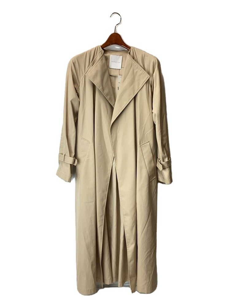 Estnation Dress Trench Coat/36/Cotton/Beg/91-109-01-022936// 2733