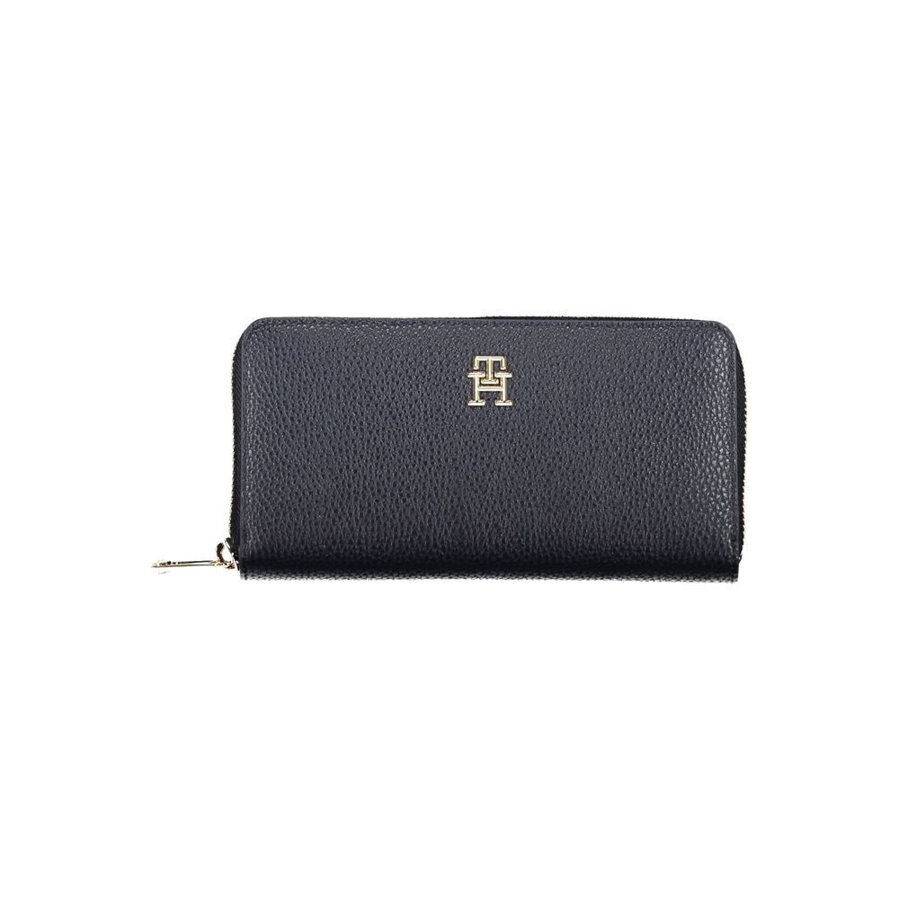 Tommy Hilfiger Blue Polyester Womens Wallet Stylish and Durable