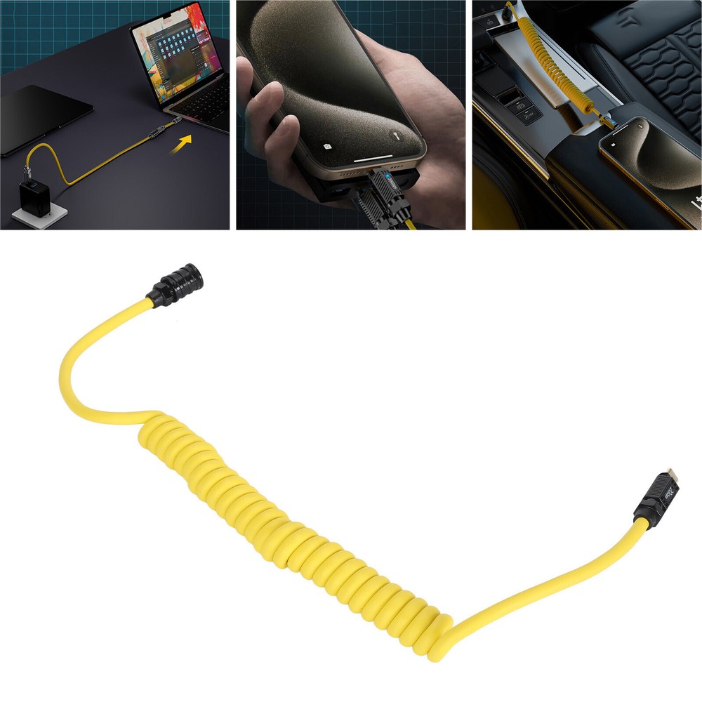 140W PD3.1 Type C Cable 20Gbps 8K HD Fast Charging Extension