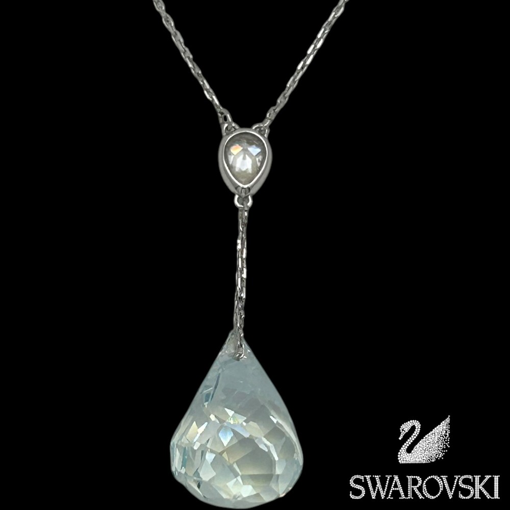 Swarovski Lunar Light Azore Moonlight Crystal Pendant Necklace Iridescent