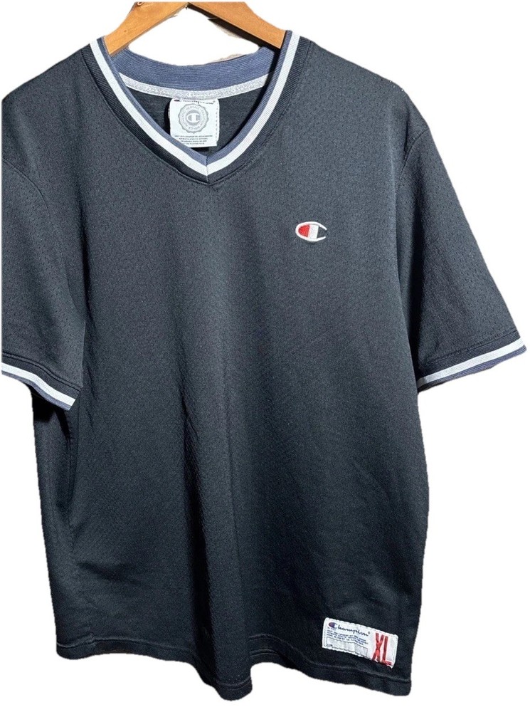 Champion Men's Short Sleeve T-Shirt, Extra Large, Black