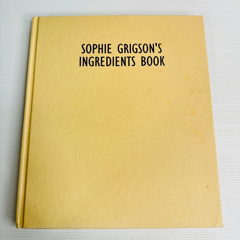 Sophie Grigson Ingredients Recipes Hardcover Book on Foods and Flavours