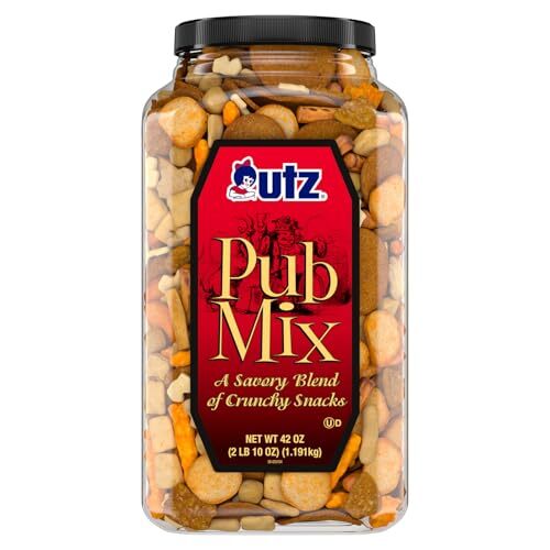 Pub Mix, 42 Oz. Barrel, Savory Snack Mix with a Blend of Crunchy Flavors for ...