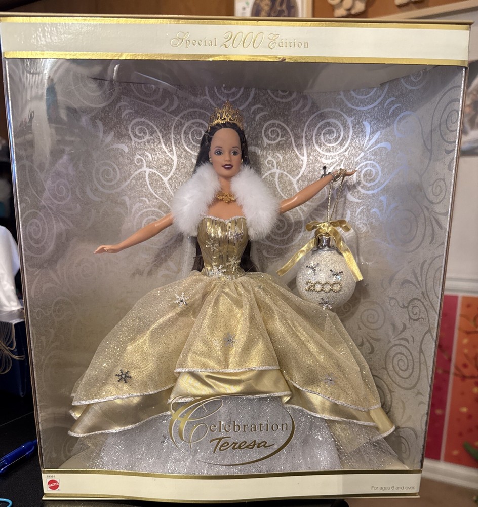 Barbie Celebration Teresa Holiday Doll Special 2000 Edition Brunette Mint Sealed