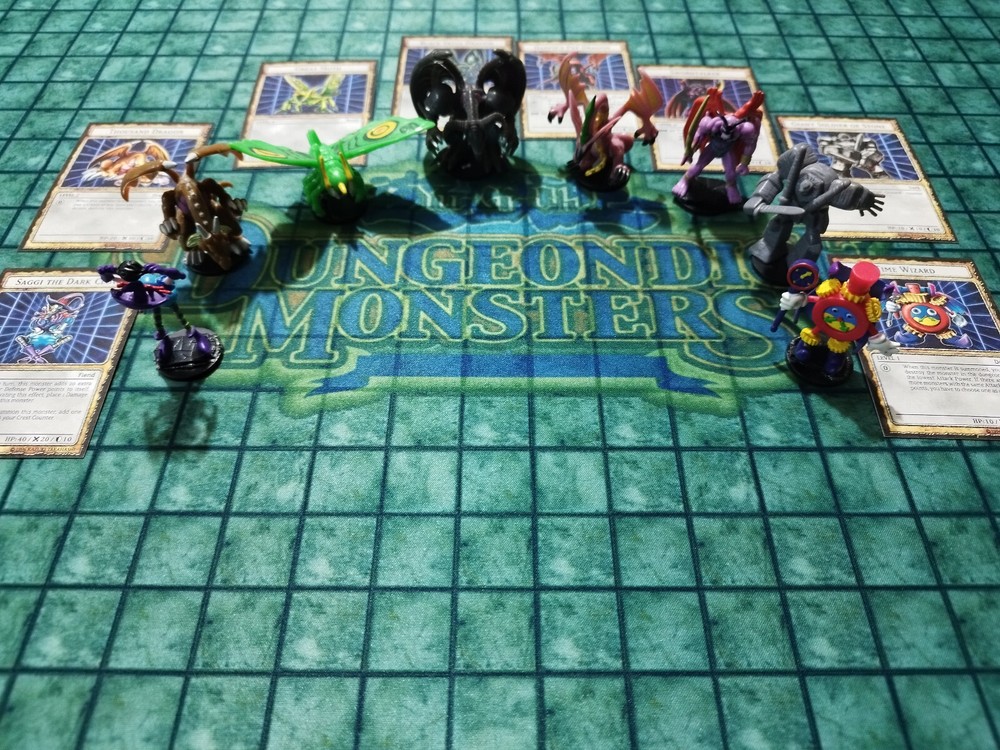 YuGiOh Dungeon Dice Monsters Custom DDM Figure & Card Lot  