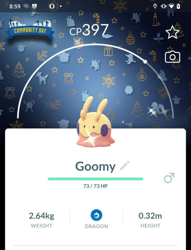 Shiny Goomy Special Background December 2024 Community Day PTC