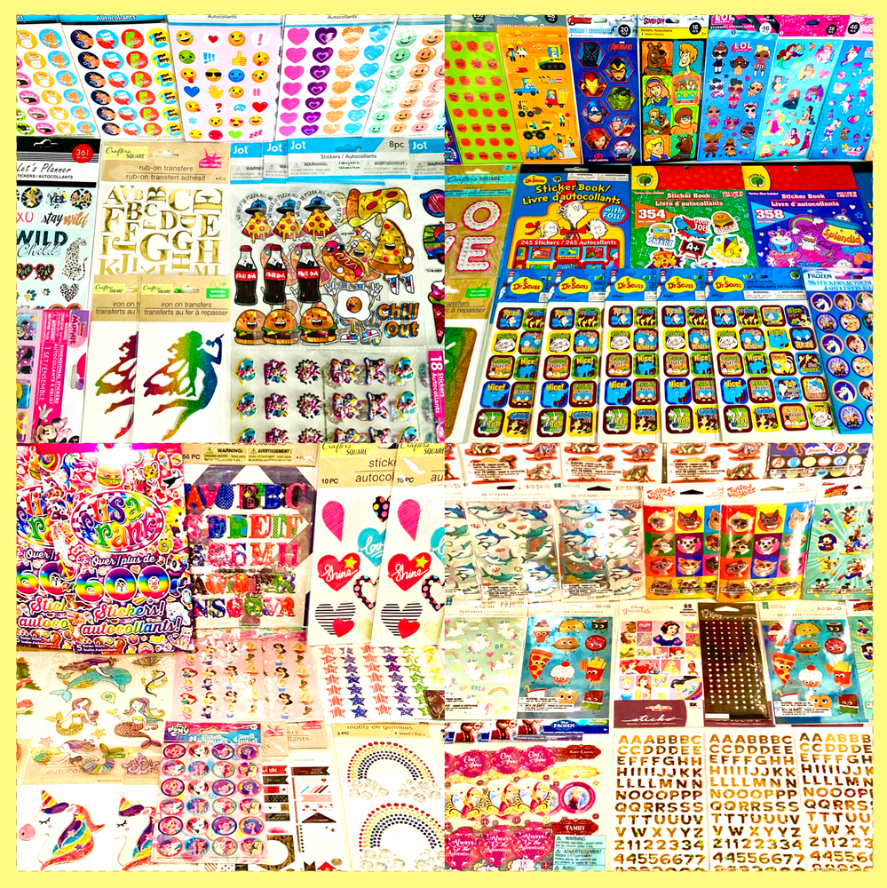 2999+ Scrapbook Sticker Lot Stickers Decal wholesale bulk lots, Mixed Themes