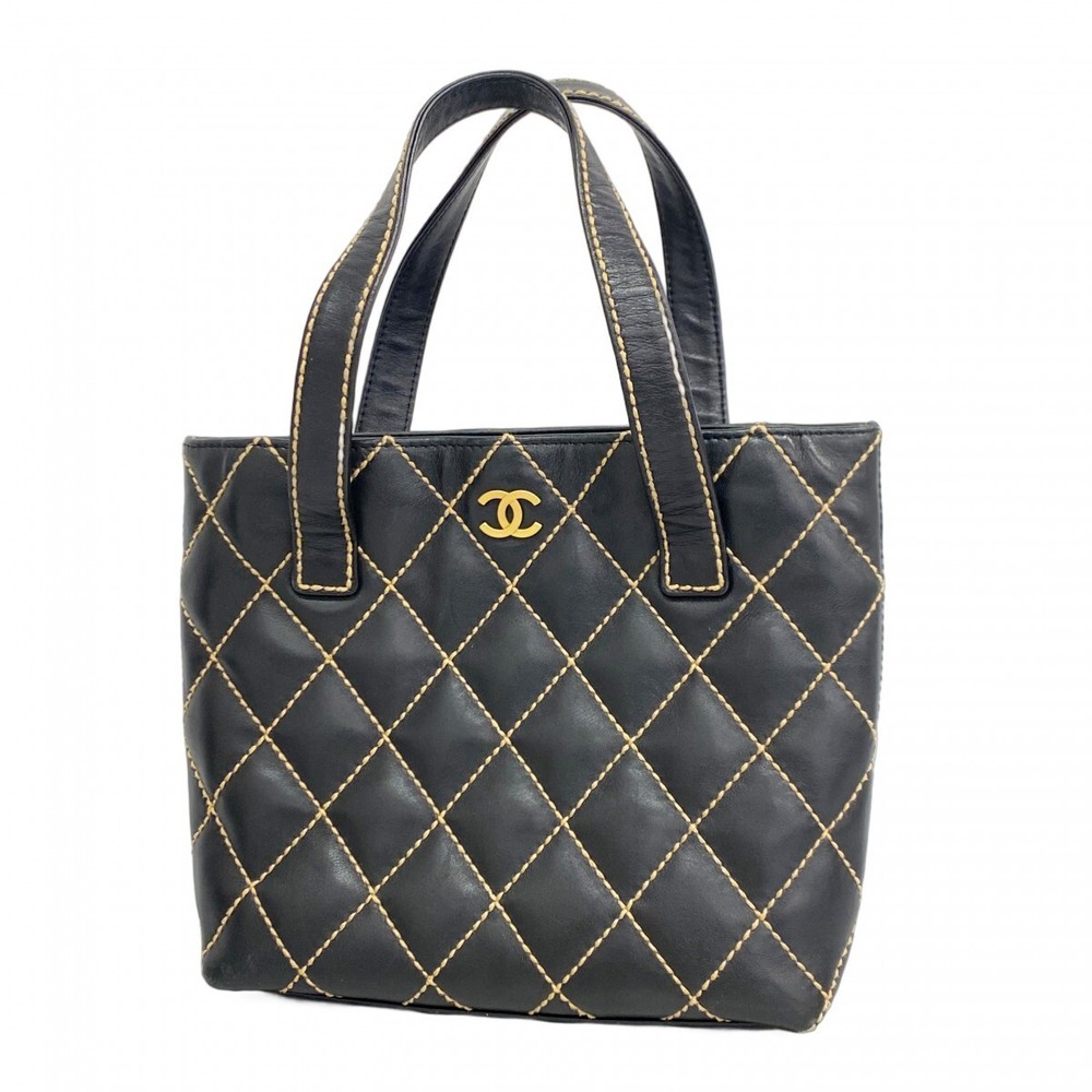 Chanel Lambskin Wild Stitch Tote Bag 661447