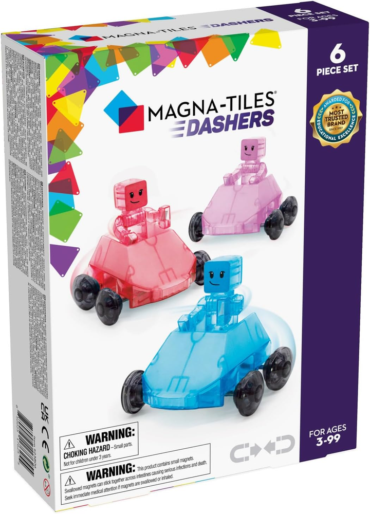 Original Dashers 6-Piece Magnetic Building Set for Kids