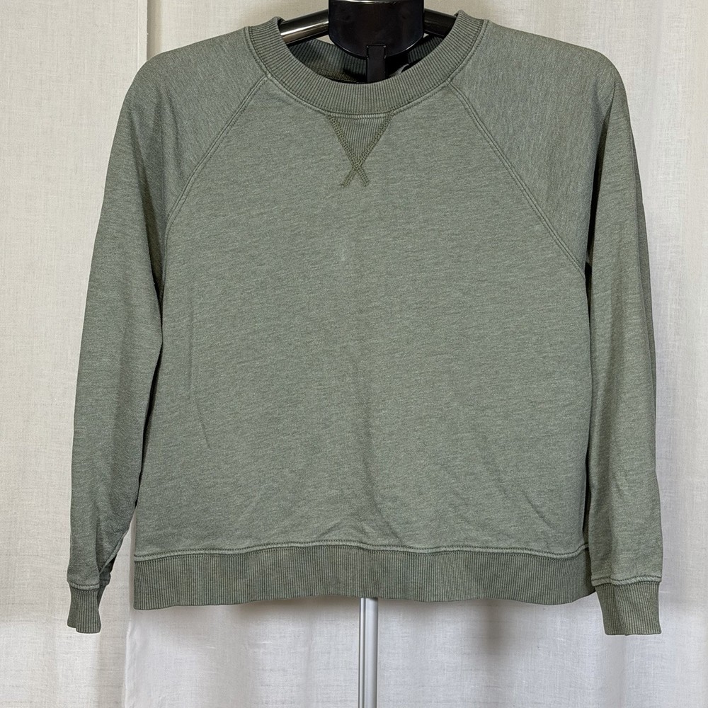 H&M Divided Women's Green Crew Neck Pullover Sweatshirt Size L