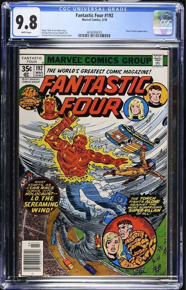 Fantastic Four #192 - CGC 9.8 - Marvel Comics 1978 Extremely Low Census Count