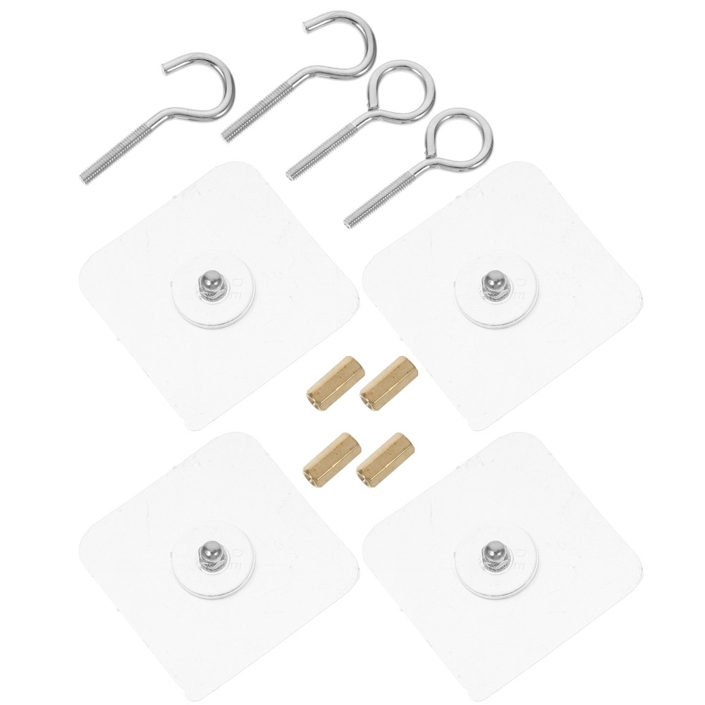 4-Pack Heavy Duty Self-Adhesive Ceiling Hooks for Towels No Trace