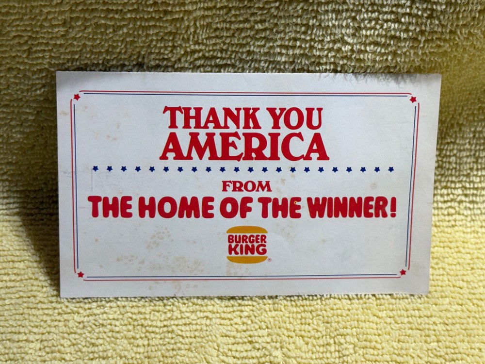 Vintage 1983 Burger King Coupon Booklet Home of the Winner Advertising Collectible-image