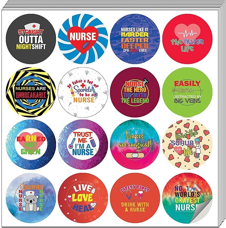 I am a Nurse Stickers (5 Sets X 16 Designs)