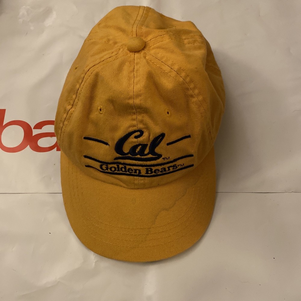 California Golden Bears Hat Cap Strapback Yellow Embroidered NCAA Casual Mens
