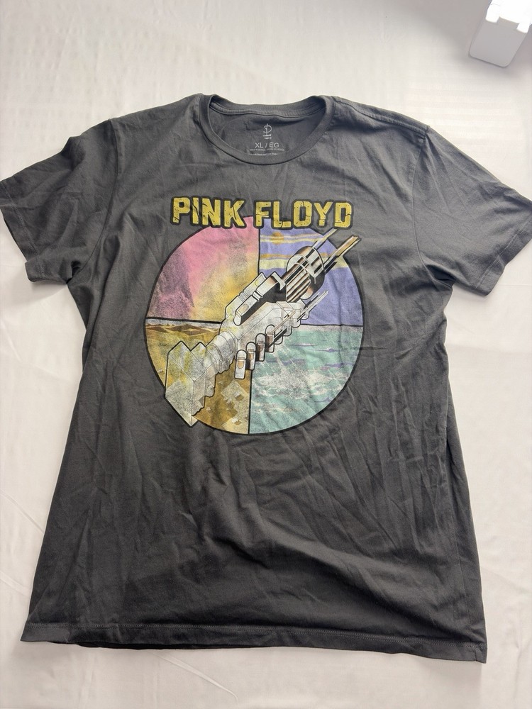 Adult Tee Pink Floyd Size XL Gray Men's/Women's T-Shirt